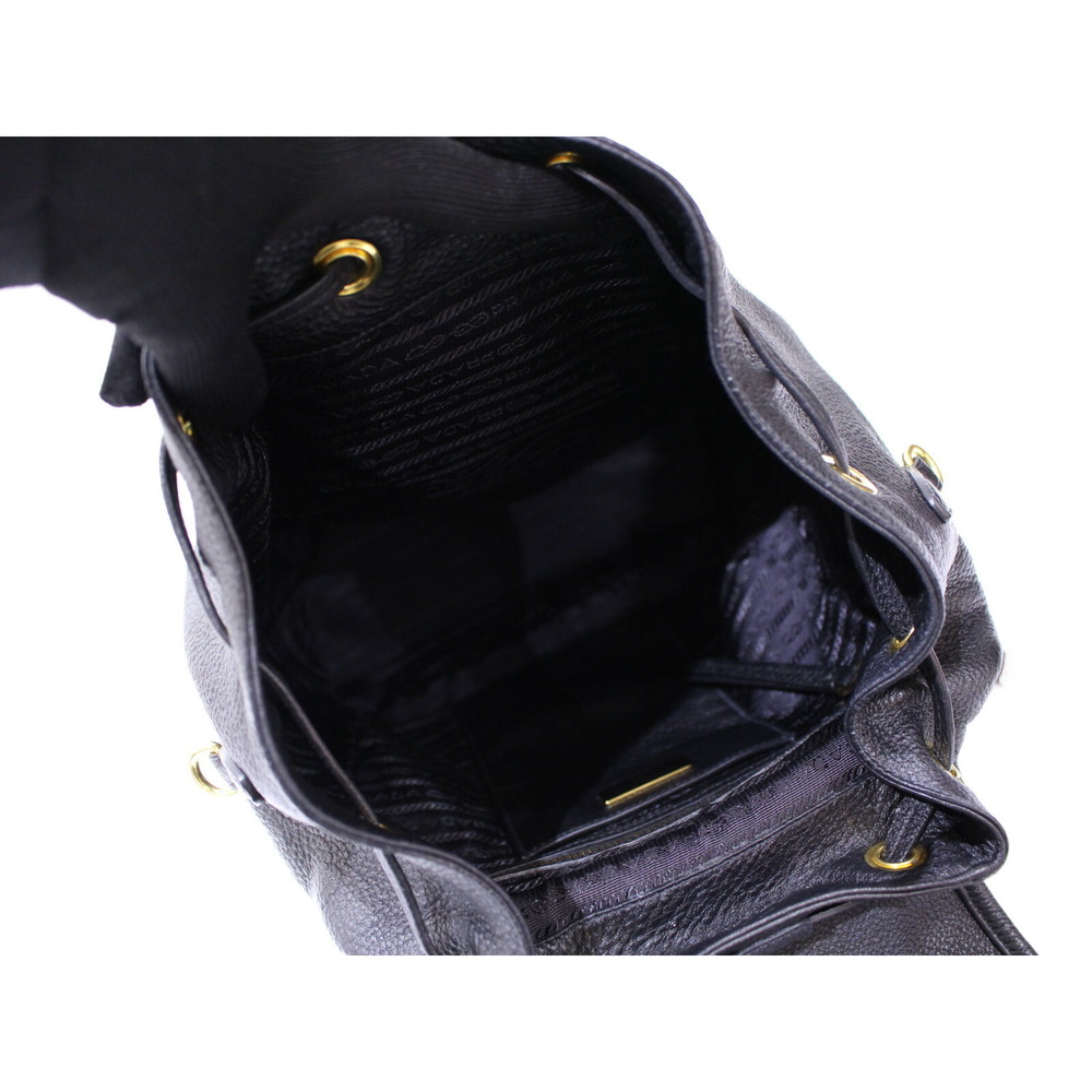 Prada Leather Backpack Rucksack Black - image 7